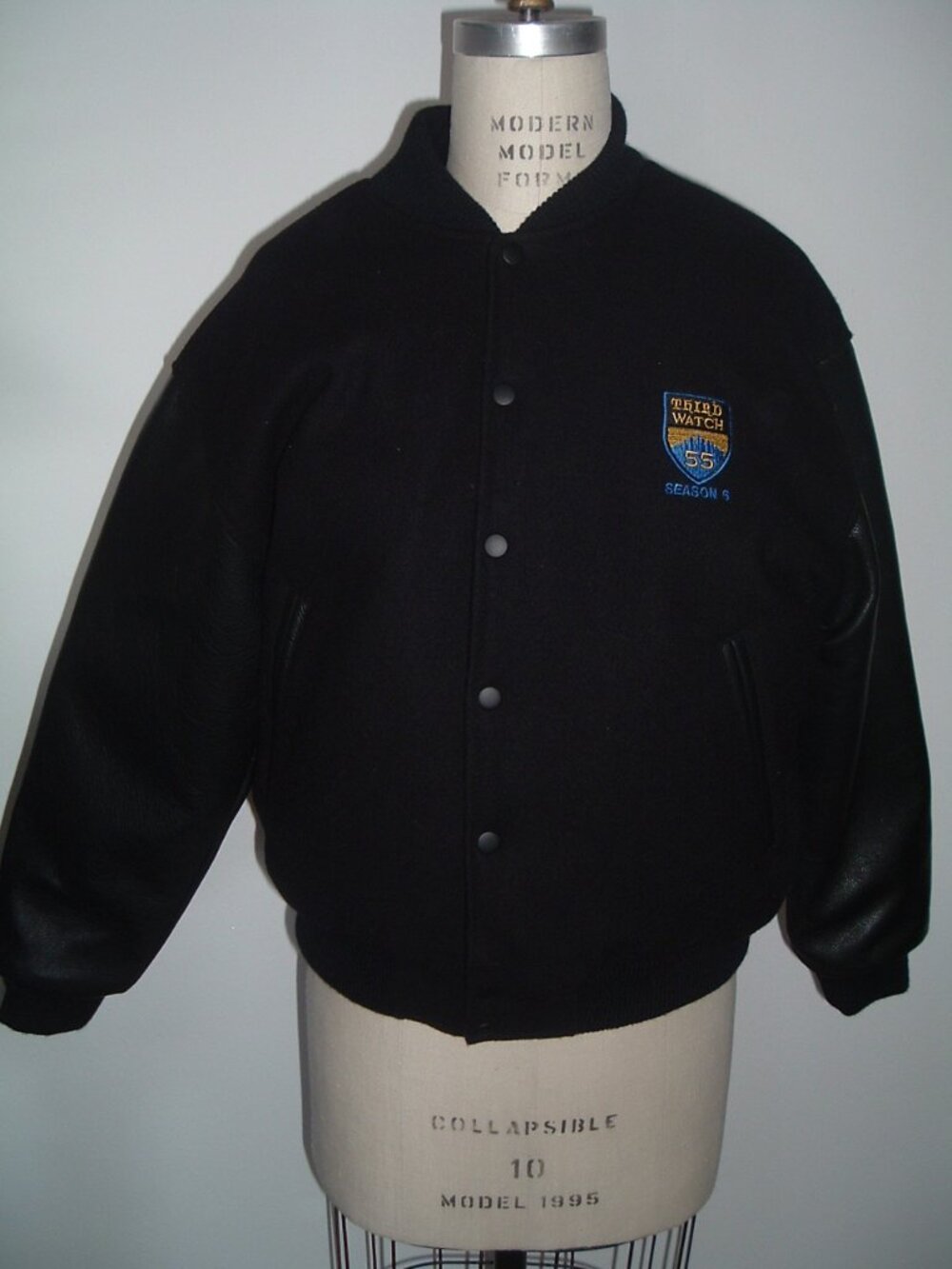 THIRD WATCH TV CREW Bomber leather wool jacket XS Starwears vintage